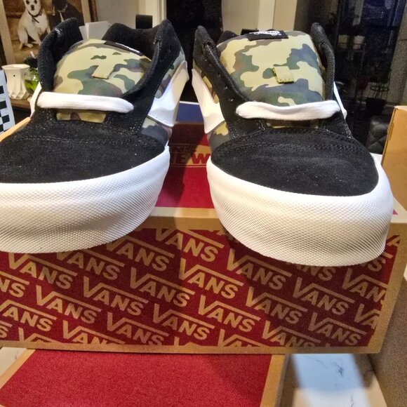 Vans Knu Skool Mens Casual Shoes Camo Green Black VN000D22YJ7 Size 10 NIB - Picture 9 of 13